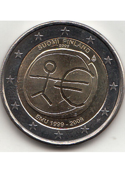 2009 - 2 Euro FINLANDIA Unione Economica e Monetaria Fdc 
